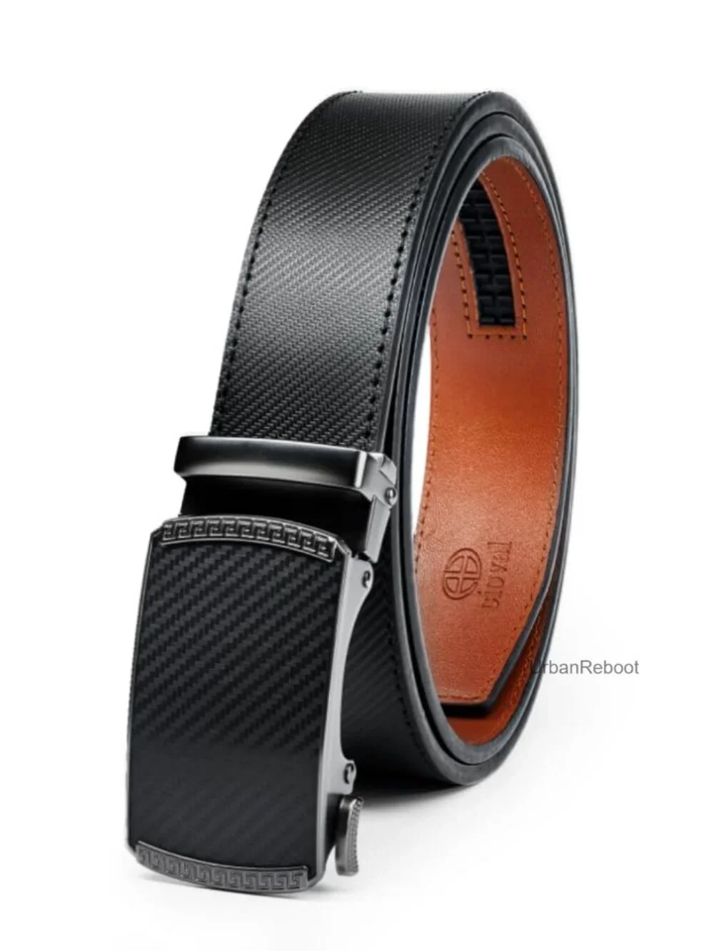 Genuine Leather Ratchet Belt - Custom Fit, No Holes, Stylish Men's Accessory